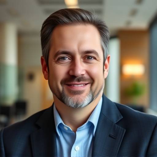 Professional headshot of John Smith, CEO of Innovative Designs.